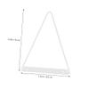 PRETYZOOM 3pcs Vinyl Record Wall Mount Triangular Magazine Display Rack for Home Office Space-saving Storage Holder for Albums and Books Easy to Install view 4