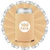100 Pcs Bulk Blank Collapsible Can Coolers - Perfect For Sublimation Printing, HTV, Screen Printing or DIY Crafts (Peach) view 1