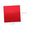 Zerodeko Candy Paper Sheets 100pcs Red Aluminum Foil 20x20cm Packing Foil for Wedding Bbq Tea Kitchen Use view 3