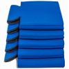 100 Pcs Bulk Blank Collapsible Can Coolers - Perfect For Sublimation Printing, HTV, Screen Printing or DIY Crafts (Cerulean) view 2