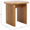 SAFAVIEH Home Collection Syura Modern Natural Ribbed Accent Table for Living Room Bedroom view 3