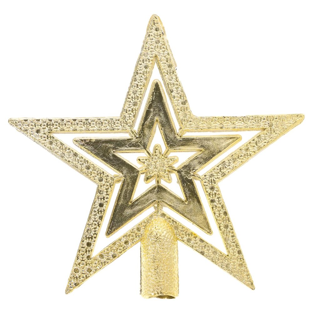 10cm PVC Star Treetop for Christmas Tree Decoration