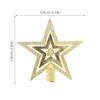 10cm PVC Star Treetop for Christmas Tree Decoration view 3