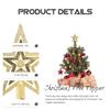 10cm PVC Star Treetop for Christmas Tree Decoration view 4