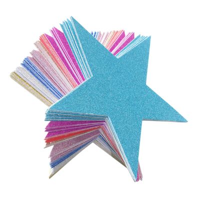 ABOOFAN 80pcs Glittering Star-Shaped Decorative Ornaments for Birthday Parties Showers and School Activities Five-Pointed Star Props for Festive Celebrations