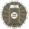 100 Pcs Bulk Blank Collapsible Can Coolers - Perfect For Sublimation Printing, HTV, Screen Printing or DIY Crafts (Taupe) view 1