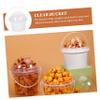 ABOOFAN 5pcs Plastic Popcorn Buckets with Dome Lids and Handles Versatile Snack Bowls for Ice Cream Candy and Chips for Parties and Festivals view 2