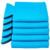 100 Pcs Bulk Blank Collapsible Can Coolers - Perfect for Sublimation Printing, HTV, Screen Printing or DIY Crafts (Neon Blue) view 2