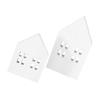 Abaodam 6pcs Artistic Mini House Slice Decorative Cabin for Christmas Home Bar Hotel view 2