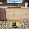 Caroline's Treasures Scottish Terrier Hippie Dawg Memory Foam Kitchen Mat Machine Washable Anti-Fatigue Mat Cushion Comfort Bath Mat or Kitchen Rug view 2