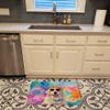 Caroline's Treasures Great Pyrenees Hippie Dawg Memory Foam Kitchen Mat Machine Washable Anti-Fatigue Mat Cushion Comfort Bath Mat or Kitchen Rug view 2