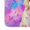 Caroline's Treasures Great Pyrenees Hippie Dawg Memory Foam Kitchen Mat Machine Washable Anti-Fatigue Mat Cushion Comfort Bath Mat or Kitchen Rug view 4