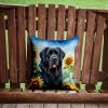 Caroline's Treasures in Sunflowers Throw Pillow, 14Hx14W, Newfoundland 6123 view 2