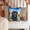 Caroline's Treasures in Sunflowers Throw Pillow, 14Hx14W, Newfoundland 6123 view 3