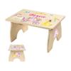 Princess Step Stool for Toddlers- Personalized Wood Kids Step Stool with Name for Kitchen Sink, Bathroom, Potty Training, Toilet, Kitchen Sink- Sturdy and Safe- Made in USA by BloomOwl (Princess) view 1