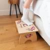 Princess Step Stool for Toddlers- Personalized Wood Kids Step Stool with Name for Kitchen Sink, Bathroom, Potty Training, Toilet, Kitchen Sink- Sturdy and Safe- Made in USA by BloomOwl (Princess) view 4