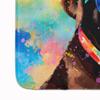 Caroline's Treasures Chocolate Labrador Hippie Dawg Memory Foam Kitchen Mat Machine Washable Anti-Fatigue Mat Cushion Comfort Bath Mat or Kitchen Rug view 4