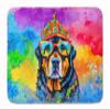 Caroline's Treasures Rottweiler Hippie Dawg Memory Foam Kitchen Mat Machine Washable Anti-Fatigue Mat Cushion Comfort Bath Mat or Kitchen Rug view 1
