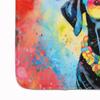 Caroline's Treasures Black Labrador Hippie Dawg Memory Foam Kitchen Mat Machine Washable Anti-Fatigue Mat Cushion Comfort Bath Mat or Kitchen Rug view 4
