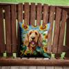 Caroline's Treasures in Sunflowers Throw Pillow, 14Hx14W, Otterhound 6130 view 2