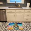 Caroline's Treasures Bearded Collie Hippie Dawg Memory Foam Kitchen Mat Machine Washable Anti-Fatigue Mat Cushion Comfort Bath Mat or Kitchen Rug view 2