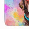Caroline's Treasures Chocolate Labrador Hippie Dawg Memory Foam Kitchen Mat Machine Washable Anti-Fatigue Mat Cushion Comfort Bath Mat or Kitchen Rug view 4