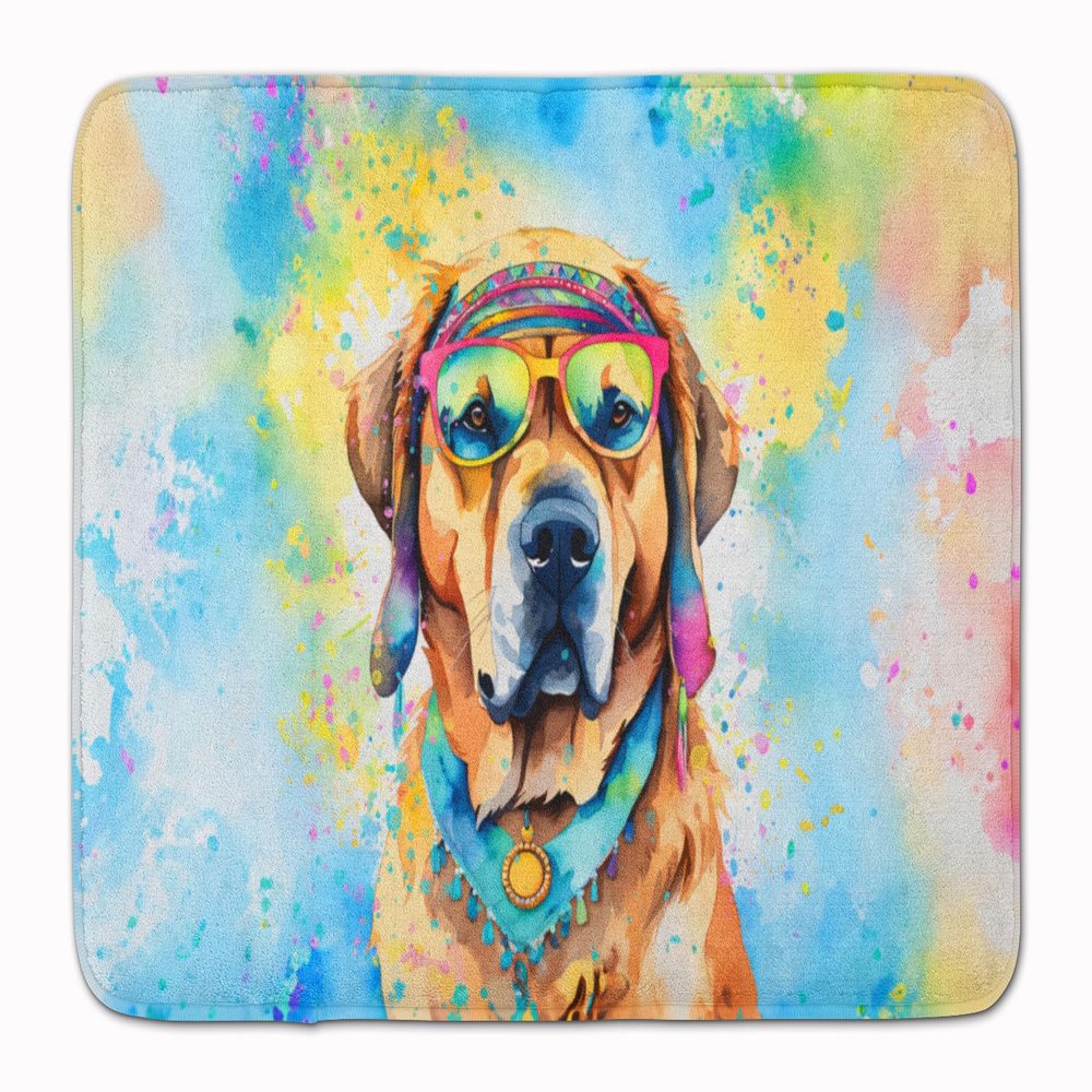 Caroline's Treasures Mastiff Hippie Dawg Memory Foam Kitchen Mat Machine Washable Anti-Fatigue Mat Cushion Comfort Bath Mat or Kitchen Rug