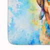 Caroline's Treasures Mastiff Hippie Dawg Memory Foam Kitchen Mat Machine Washable Anti-Fatigue Mat Cushion Comfort Bath Mat or Kitchen Rug view 4