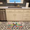 Caroline's Treasures Boston Terrier Hippie Dawg Memory Foam Kitchen Mat Machine Washable Anti-Fatigue Mat Cushion Comfort Bath Mat or Kitchen Rug view 2