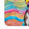 Caroline's Treasures Boston Terrier Hippie Dawg Memory Foam Kitchen Mat Machine Washable Anti-Fatigue Mat Cushion Comfort Bath Mat or Kitchen Rug view 4