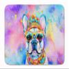 Caroline's Treasures French Bulldog Hippie Dawg Memory Foam Kitchen Mat Machine Washable Anti-Fatigue Mat Cushion Comfort Bath Mat or Kitchen Rug view 1