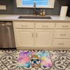 Caroline's Treasures French Bulldog Hippie Dawg Memory Foam Kitchen Mat Machine Washable Anti-Fatigue Mat Cushion Comfort Bath Mat or Kitchen Rug view 2