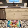 Caroline's Treasures Pomeranian Hippie Dawg Memory Foam Kitchen Mat Machine Washable Anti-Fatigue Mat Cushion Comfort Bath Mat or Kitchen Rug view 2
