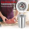 Deli Meat Press with Thermometer - Stainless Steel Ham Meat Press Maker, Healthy Homemade Lunch Meat Press Mold, Easy Clean Deli Meat Ham Press Cooker for Sandwiches, Lunches & Meal Prep view 3