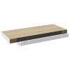 Jiaocha Wall Shelves 4 pcs Oak and White 23.6""x9.3""x1.5"" MDF Shelving Wall Mounted Shelves for Bedroom Shelves for Wall Wall Shelves, Brown view 3