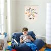 All Welcome Flag Wall Banner Kids Room Decor Canvas Hanging Pennant Wall Sign Banner Gift for Toddler Boys Girls Educational Flag for Nursery School Playroom Classroom Wall Decor view 3