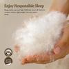 BPC Lightweight Organic Feather Down Comforter Oversized Queen, Hotel-Luxury Fluffy Duvet Insert with Cotton Cover and Puffy Feather Down Filling, for Summer/Hot Sleepers, Ivory White, 98x98 Inches view 4