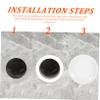 PRETYZOOM Decorative Covers Set of 5 Easy to Install Round Plastic Cover for Air Conditioner Holes view 4