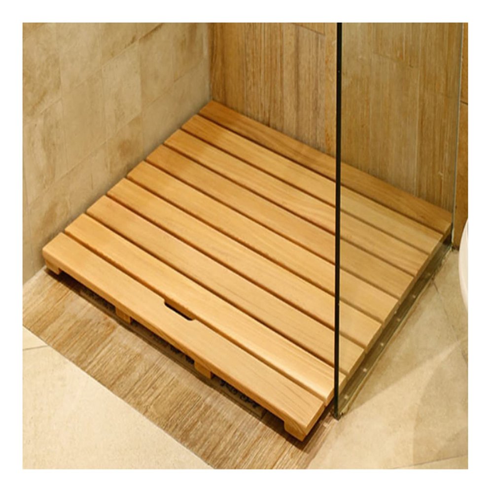 Luxury Bamboo Mat Wood Shower Mat,Bamboo Bath Mat,Nature Bamboo Wooden Bath Mat,Bamboo Shower Mat,Non Slip Shower Tub Mat for Bathtub,Shower,Sauna,for Indoor Or Outdoor,70x90cm/28x36in
