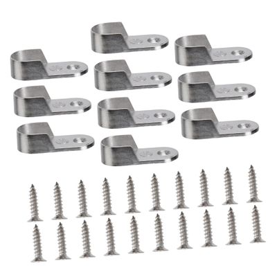 MAGICLULU 90pcs Oval Closet Rod End Supports Cast Rod Accessories Wardrobe Tube Support Bracket Hanging Holder Furniture Hardware
