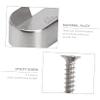 MAGICLULU 90pcs Oval Closet Rod End Supports Cast Rod Accessories Wardrobe Tube Support Bracket Hanging Holder Furniture Hardware view 2