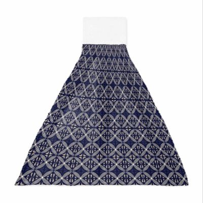 Abstract Blue Kitchen Hand Towels with Hanging Loops Set of 1 Super Soft Thick Fingertip Dry Microfiber Tie Dish Towel Absorbent Cleaning Washcloth,Kitchen Vintage Traditional Oriental Boho Tribal