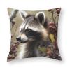 NTVOWPZO 2PCS Throw Pillow Covers 16"x16" Square Pillowcases Covers Animals on Tree Soft Pillowcases Modern Farmhouse Home Decor Sofa Cushions Covers for Couch Bed Living Room view 3