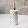 Fashion Ceramic Bathroom Accessories Set, 6 Piece Decorative Vanity Countertop Accessory Set with Lotion Dispenser,Toothbrush Holder,2 Cups, Soap Dish,Tray view 3