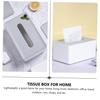 Amosfun 1pc Elegant Tissue Box Holder Stylish Napkin Case for Home Office for Bathroom Living Room Automotive Use Unique and Tissue Storage view 2