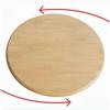 30in 40in Dining Table Turntable Rotating Lazy Susan Turntable Tabletop Rotating Serving Tray Round Countertop Serving Plate, Smooth, Easy to Clean (Color : Log, Size : 100cm/40inch) view 2
