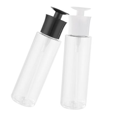 Amosfun 2pcs Refillable Lotion Dispenser with Pump Portable Hand Soap Bottle for Travel Easy-Fill Pump Containers Black and White for Soap Shampoo and Lotion