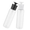 Amosfun 2pcs Refillable Lotion Dispenser with Pump Portable Hand Soap Bottle for Travel Easy-Fill Pump Containers Black and White for Soap Shampoo and Lotion view 1