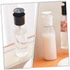 Amosfun 2pcs Refillable Lotion Dispenser with Pump Portable Hand Soap Bottle for Travel Easy-Fill Pump Containers Black and White for Soap Shampoo and Lotion view 4