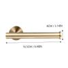 Ciieeo 3pcs Creative Versatile Gold Bathroom Shelf Towel Rack and Clothes Hook Space Saving Paper Towel Holder for Home Rustproof and Elegant Design for Tidy Spaces view 3